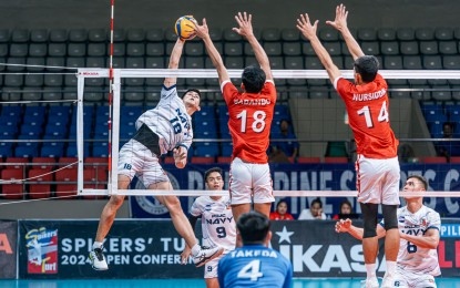 Navy's Dela Vega named Spikers' Turf Press Corps Player of the Week