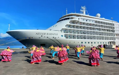 Luxury cruise ship arrives with over 300 visitors in Puerto Princesa