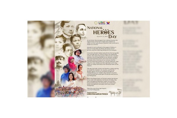 DOT chief honors heroes, hails daily acts of service in tourism