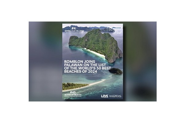 Romblon’s Bonbon named 1 of world’s top 50 beaches