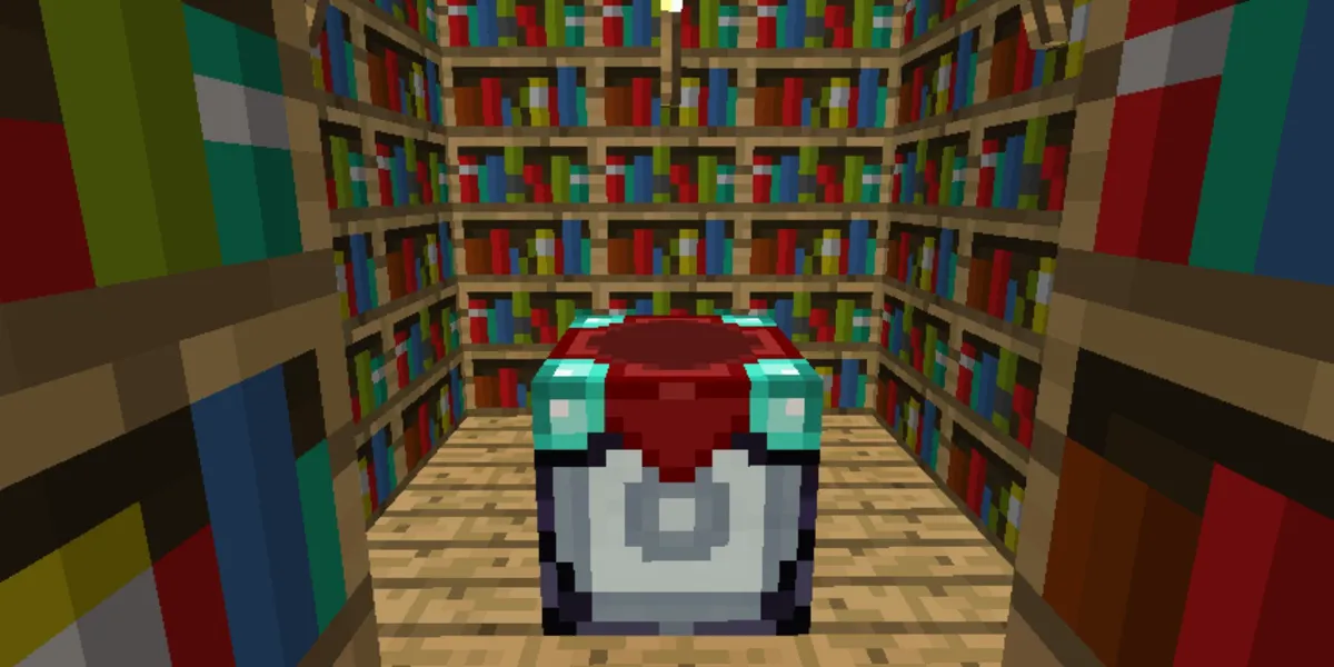 An electric enchanting table from the IC2 Classic mod for Minecraft.