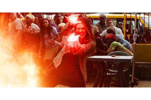Scarlet Witch And Vision Vs Proxima Midnight And Corvus Glaive