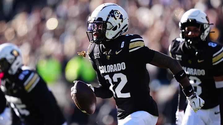 Colorado Buffaloes cornerback Travis Hunter (12) Colorado Buffaloes cornerback Travis Hunter (12)
