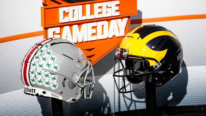 ESPN College Gameday broadcasts before Michigan vs. Ohio State at Michigan Stadium in Ann Arbor. ESPN College Gameday broadcasts before Michigan vs. Ohio State at Michigan Stadium in Ann Arbor.