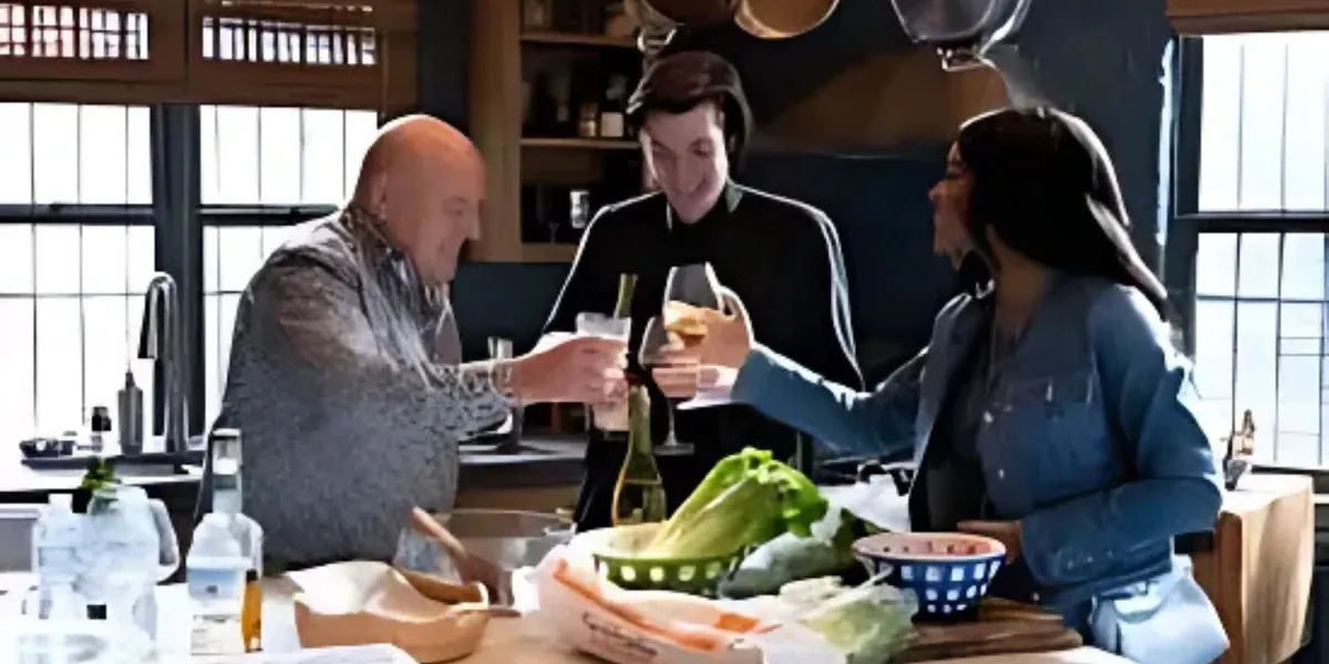 Randall, Eli, and Becky Toasting in Law & Order: Organized Crime