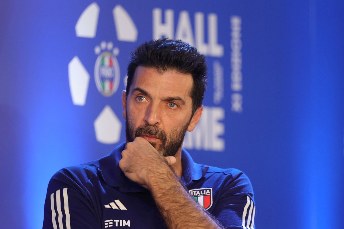 FLORENCE, ITALY - NOVEMBER 13: Gianluigi Buffon Head of the Italian National Football Delegation during FIGC Hall of Fame at Centro Tecnico Federale di Coverciano on November 13, 2023 in Florence, Italy. (Photo by Gabriele Maltinti/Getty Images)