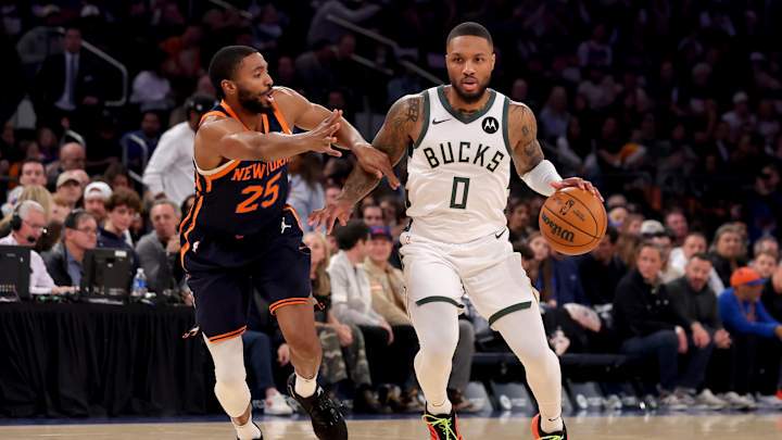 Mikal Bridges, Damian Lillard Mikal Bridges, Damian Lillard