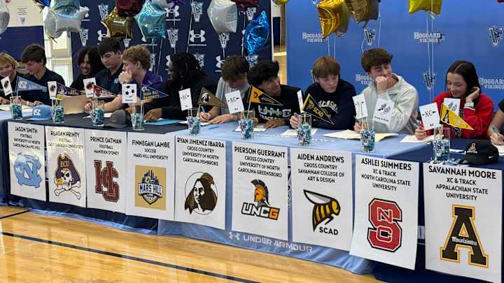 Hoggard class of 2024 athletes signed their national letters of intent on Feb. 7, 2024. Hoggard class of 2024 athletes signed their national letters of intent on Feb. 7, 2024.