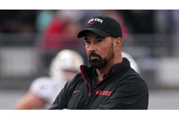 Ohio State football head coach Ryan Day lavishes praise on former player