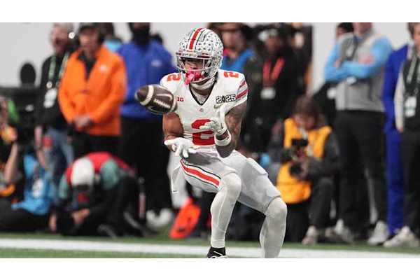 Ohio State's Emeka Egbuka just forever cemented his name in the Buckeye record books