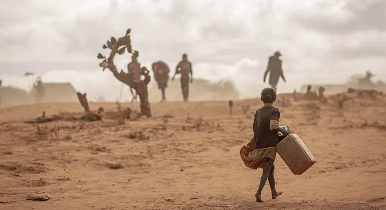 People forage for water in drought-stricken southern Madagascar.