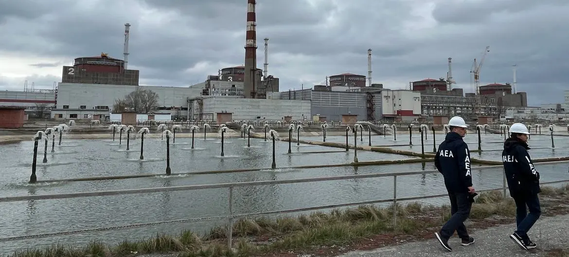 An IAEA expert mission team tours Zaporizhzhya Nuclear Power Plant and its surrounding area. (file) An IAEA expert mission team tours Zaporizhzhya Nuclear Power Plant and its surrounding area. (file)