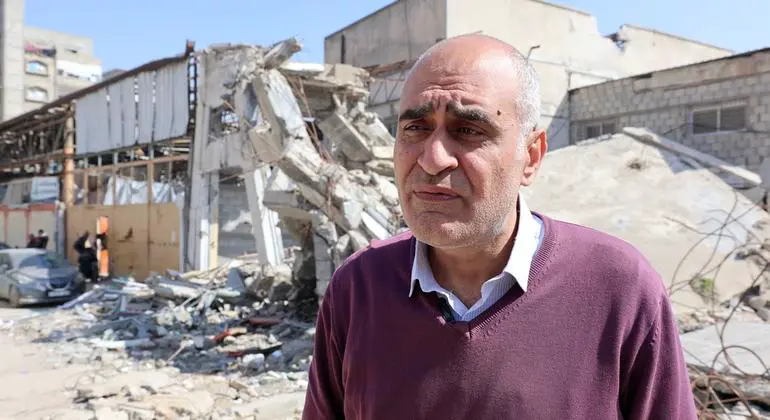 Amjad Shawa, Director of the Palestinian Nongovernmental Organizations Network in Gaza Strip.