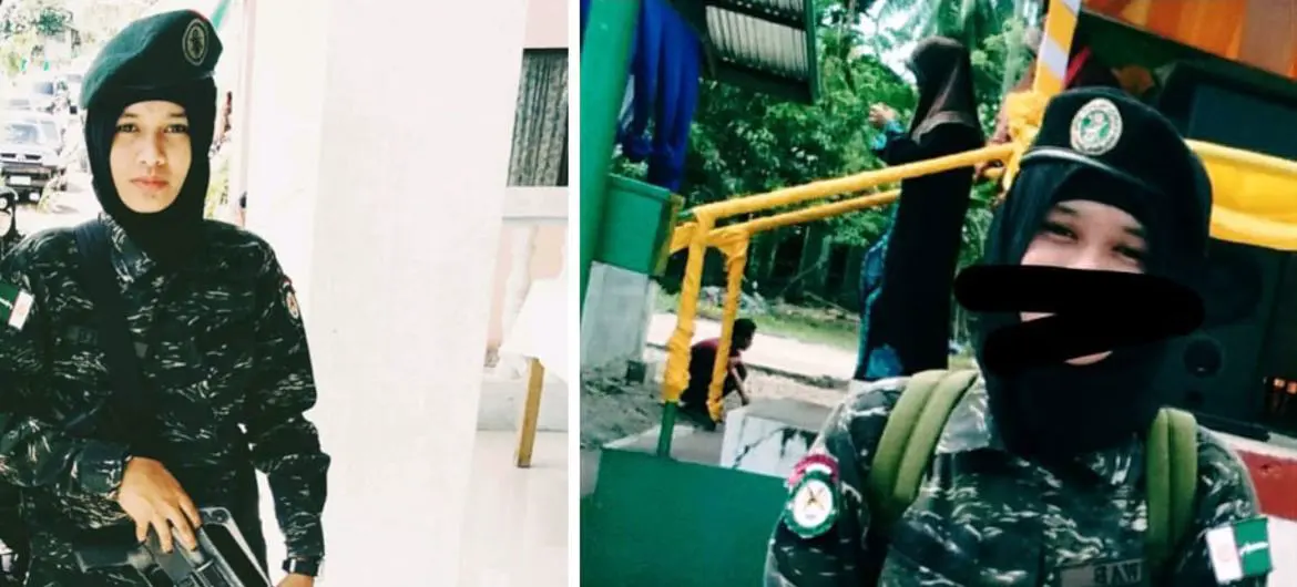 Suraida ‘Amil joined the Bangsamoro Islamic Women Auxiliary Brigade (BIWAB) as an 18-year-old. Suraida ‘Amil joined the Bangsamoro Islamic Women Auxiliary Brigade (BIWAB) as an 18-year-old.