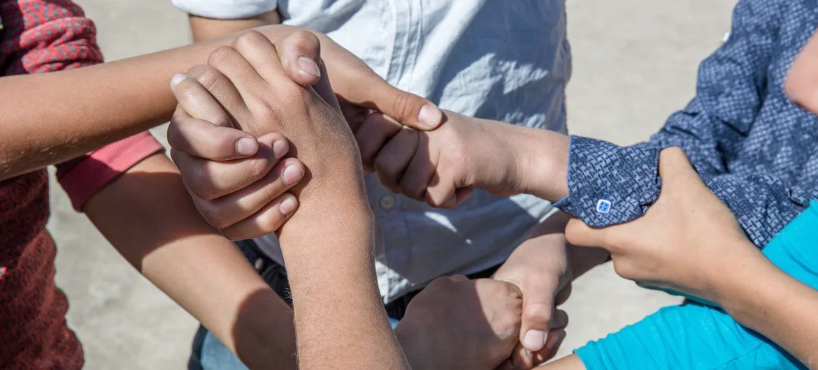 Children and young people at a psychosocial support programme in Mosul, Iraq. Children and young people at a psychosocial support programme in Mosul, Iraq.