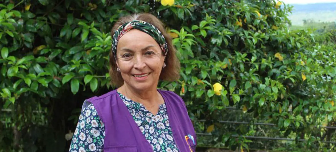 Fatima Muriel, President of the Organization Alianza Tejedoras de Vida.
