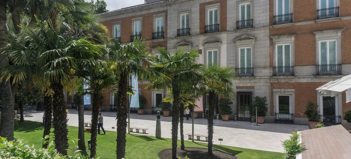 Museum Thyssen-Bornemisza, part of the Paseo del Prado and Buen Retiro, Spain. Museum Thyssen-Bornemisza, part of the Paseo del Prado and Buen Retiro, Spain.