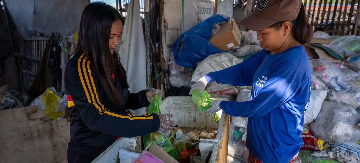 Edna Bilacog and Rose Ann Tungol have been supporting their families as waste segregators.