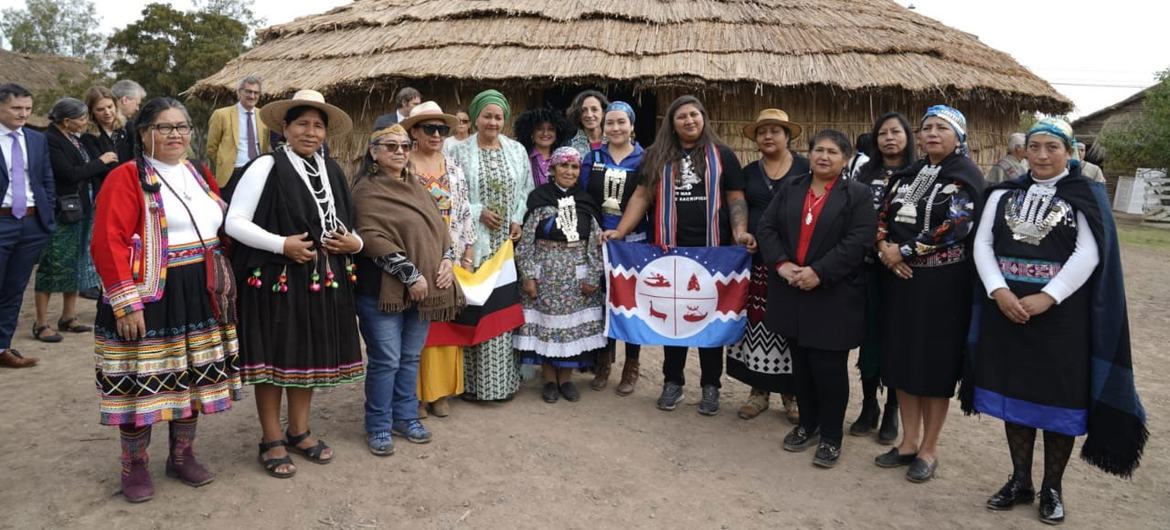 UN Deputy Secretary-General Amina Mohammed meets with indigenous leaders in Chile. UN Deputy Secretary-General Amina Mohammed meets with indigenous leaders in Chile.