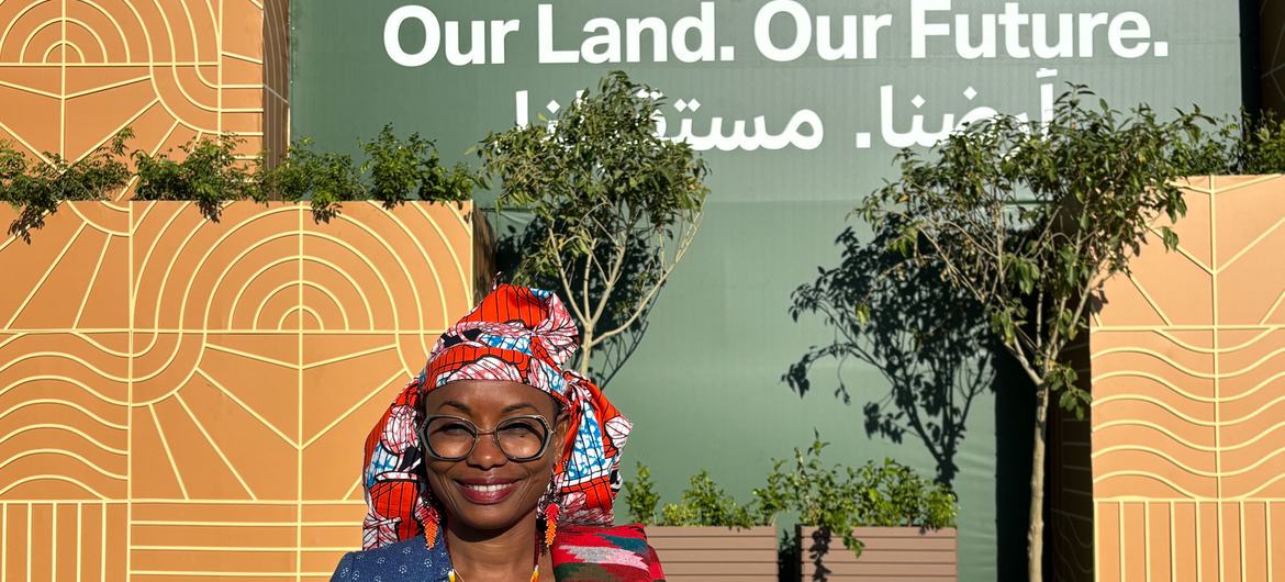 Hindou Oumarou Ibrahim, an Indigenous Peoples rights campaigner, attends the COP16 desertification conference in Riyadh, Saudi Arabia. Hindou Oumarou Ibrahim, an Indigenous Peoples rights campaigner, attends the COP16 desertification conference in Riyadh, Saudi Arabia.