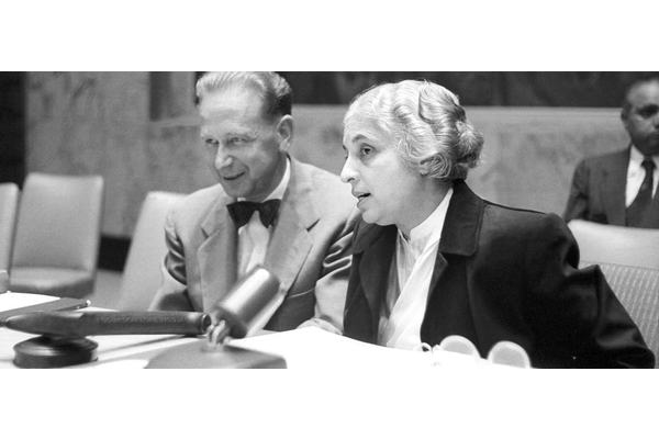 Stories from the UN Archive: UN General Assembly’s first female president | UN News