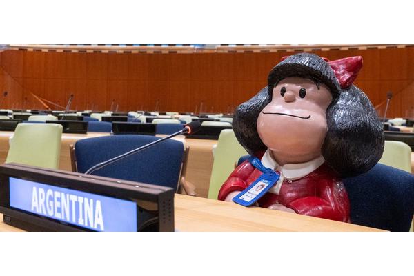 Beloved comic strip character Mafalda realizes her dream of being a UN interpreter | UN News