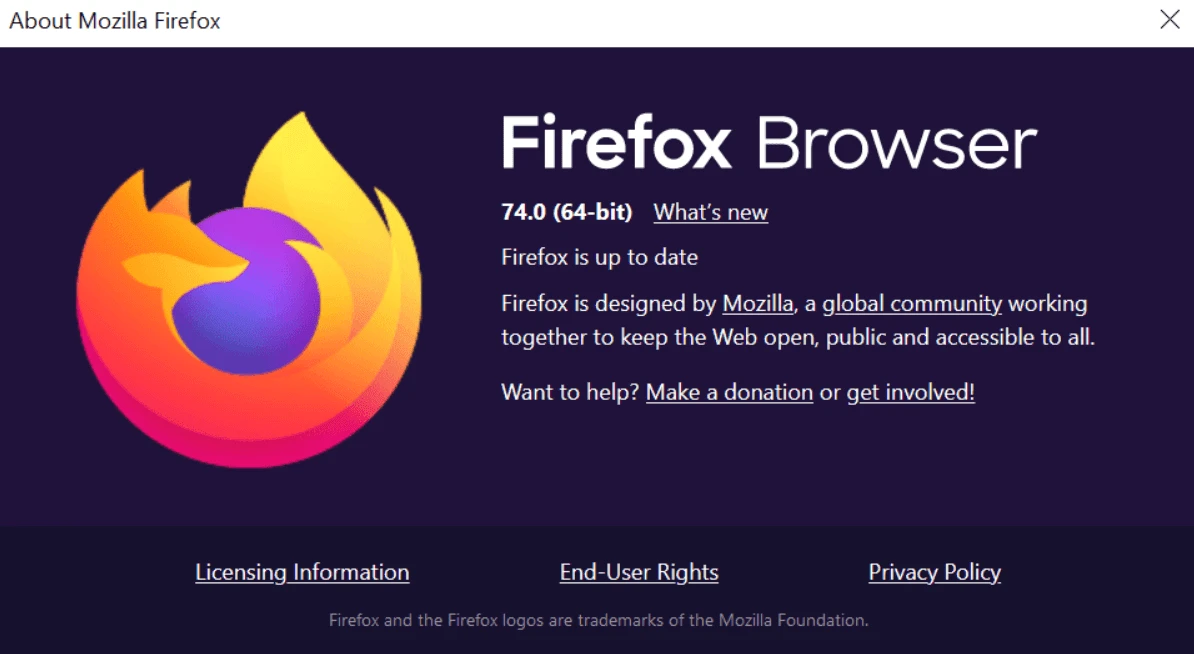 Firefox 74