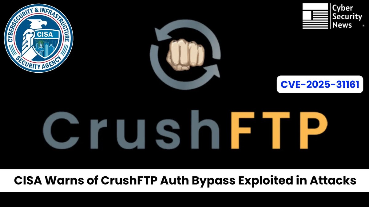 CISA Warns of CrushFTP Authentication Bypass Vulnerability CISA Warns of CrushFTP Authentication Bypass Vulnerability