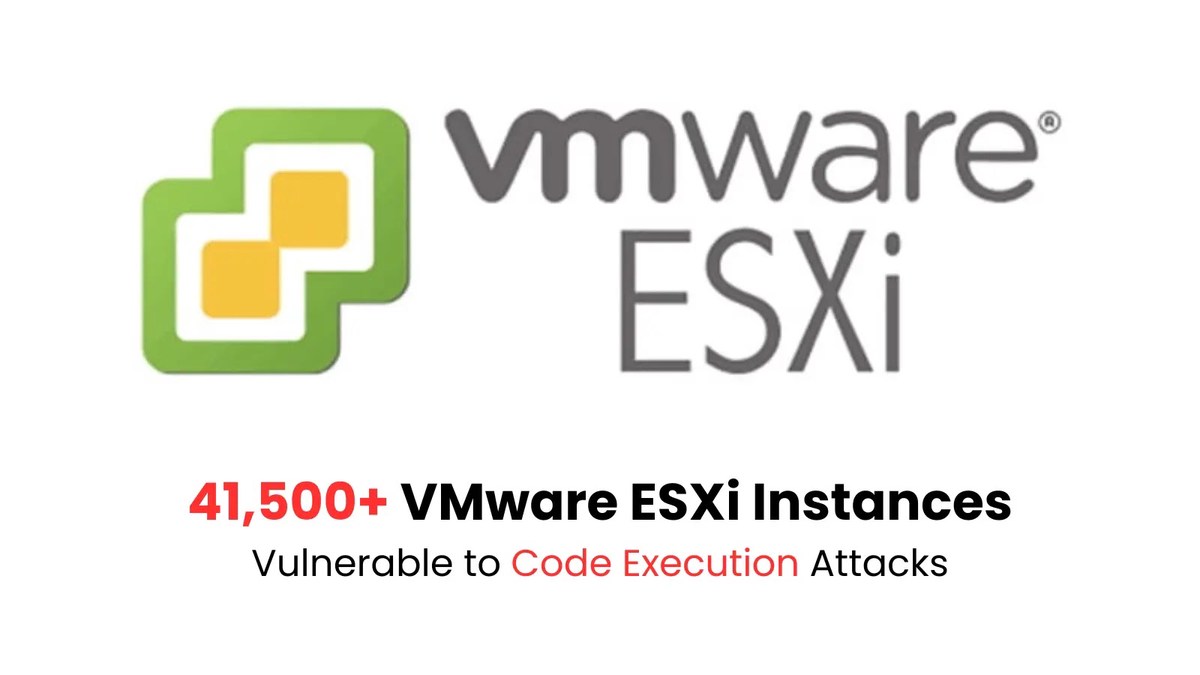 41,500+ VMware ESXi Instances Vulnerable to Code Execution Attacks 41,500+ VMware ESXi Instances Vulnerable to Code Execution Attacks