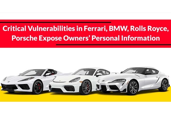 Critical Vulnerabilities in Ferrari, BMW, Rolls Royce, Porsche Expose Owners’ Personal Information