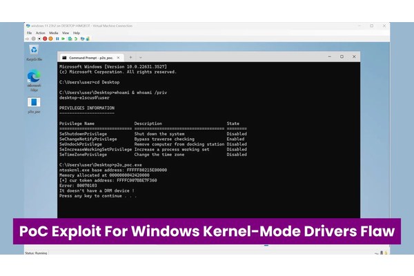 PoC Exploit Released For Windows Kernel-Mode Drivers Privilege Escalation Flaw