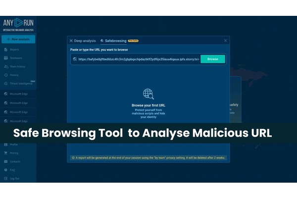 Analyse Any Suspicious Links Using ANY.RUN’s New Safe Browsing Tool