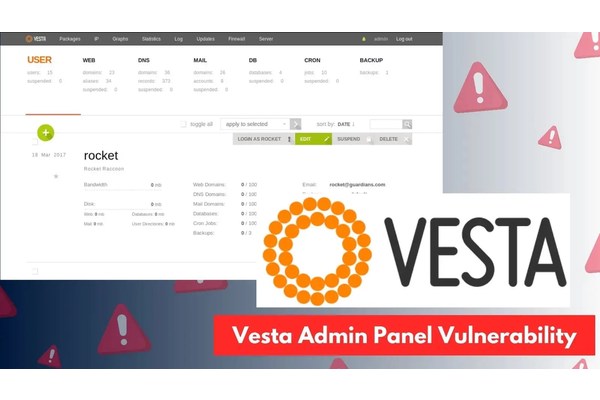 Vesta Admin Panel Vulnerability Allows Complete Linux Server Takeover