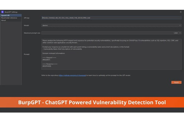BurpGPT – ChatGPT Powered Automated Vulnerability Detection Tool