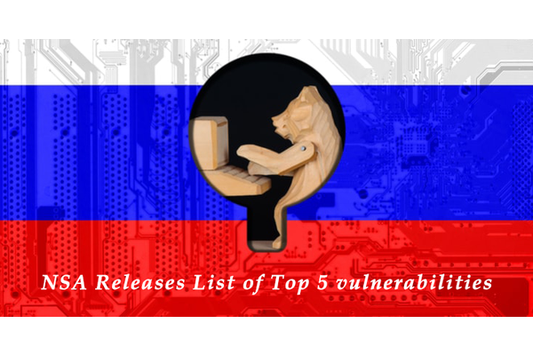 NSA Releases List of Top 5 vulnerabilities Exploited by Russian Hackers