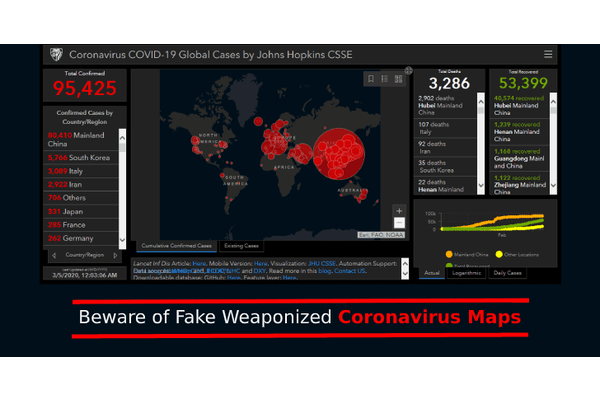 Beware of Fake Weaponized Coronavirus Maps that Steal Your Login Credentials