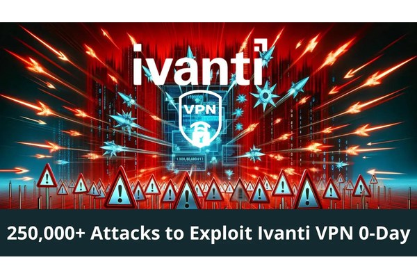 Hackers launched 250,000+ Attacks to Exploit Ivanti VPN 0-Day