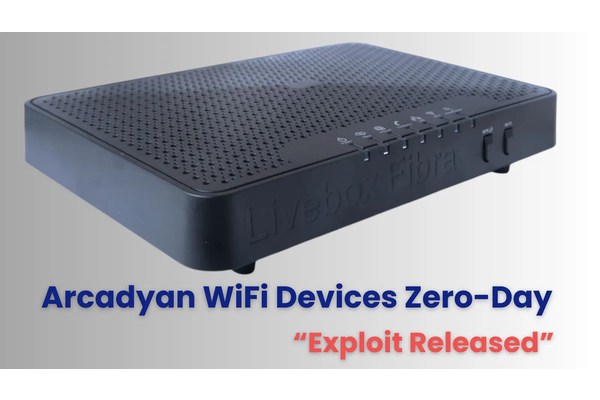 Zero-Day Vulnerability In Arcadyan WiFi Devices Allows RCE for Root Access
