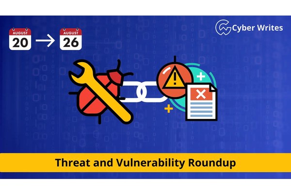 Threat and Vulnerability Roundup for the week of August 20th to 26th
