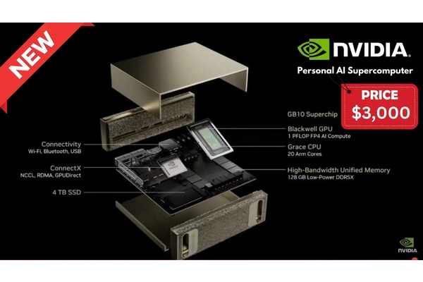 Nvidia Unveils Digits, $3,000 Personal AI Supercomputer