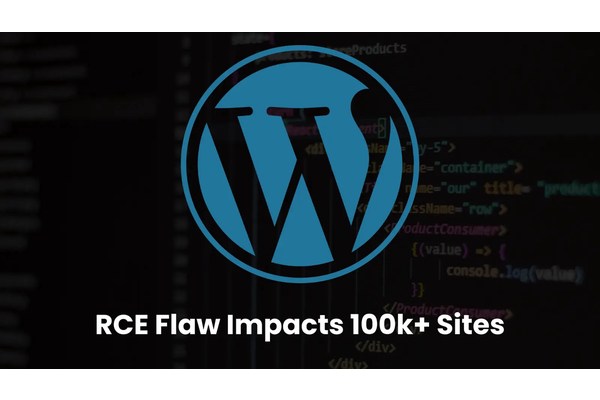 Critical WordPress Plugin RCE Vulnerability Impacts 100k+ Sites