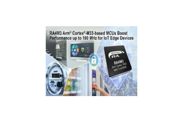 Arm Cortex-Based MCU Family with RA4M3 MCU Group for Industrial & IoT Applications