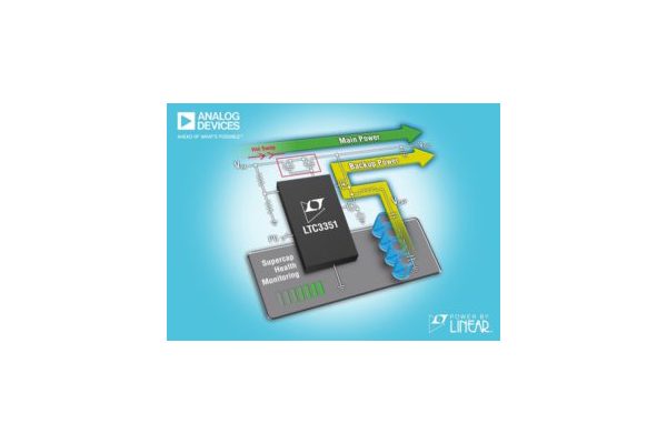 35V Hot Swappable Supercapacitor Backup Power Controller Provides Uninterrupted Power, Protection & Monitoring
