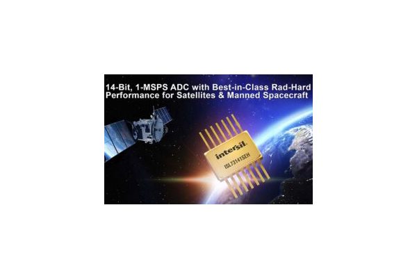 Rad-Hard 14-Bit, 1-MSPS ADC for Satellites, Manned Spacecraft, & Lunar Space Missions