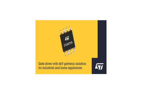 STMicroelectronics’s Gate Driver with 6kV Galvanic Isolation in SO-8W package