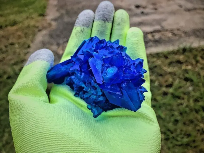 Copper sulfate. Credit: Johnna Crider