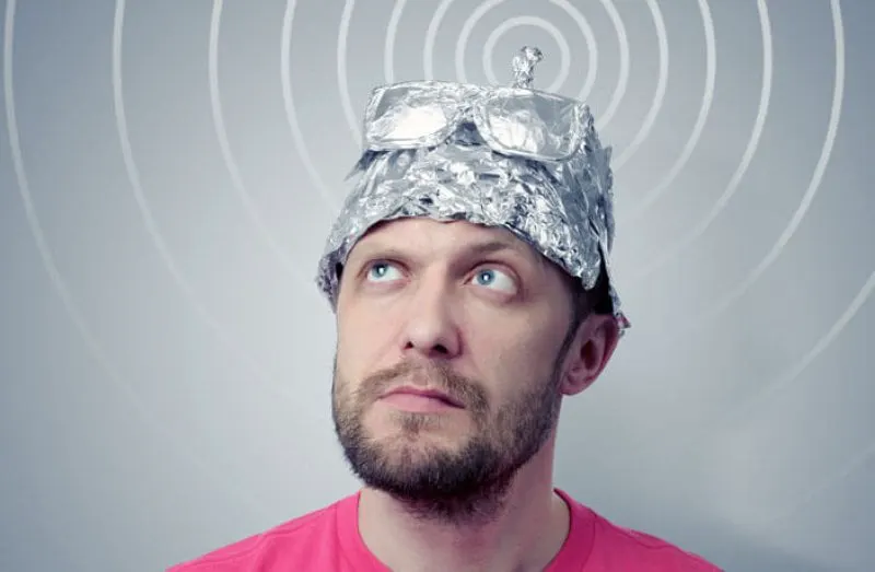conspiracy theorist tinfoil hat conspiracy theorist tinfoil hat