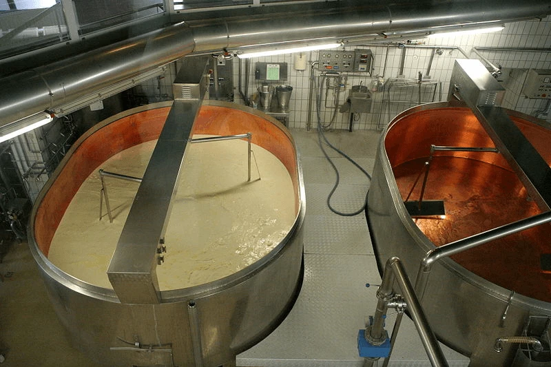 Byproducts from cheese manufacturer could be used to create more valuable, sustainable resources. Credit: . MatthiasKabe via CC-BY-SA-3.0
