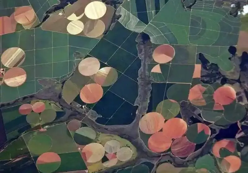 If, as many chefs and foodies and some environmentalists propose, meat were to come only from regenerative farms, it would be so scarce that only millionaires would eat it. Credit: ISS via NASA
